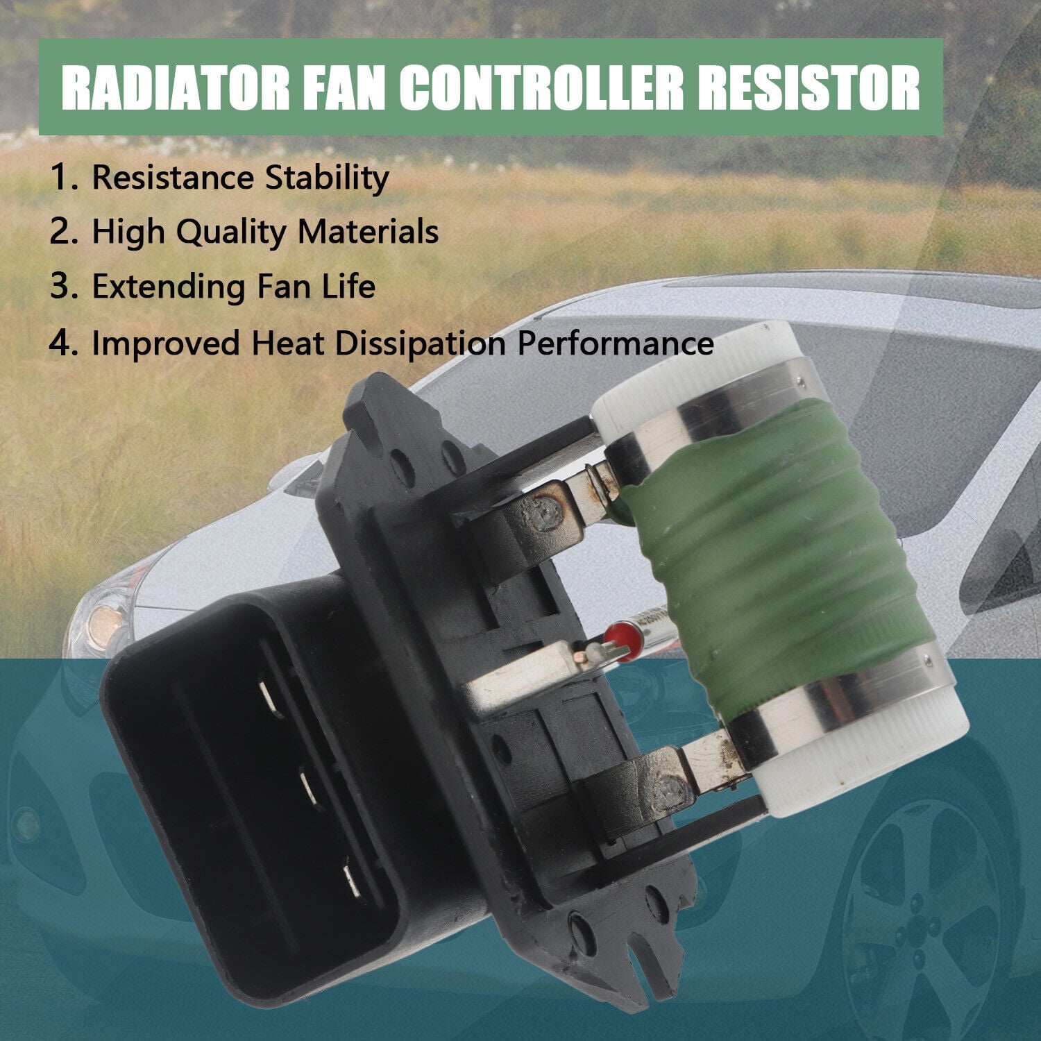 Radiator Fan Blower Motor Resistance + Plugs For Chevrolet Cruze 2011-2016 - OEM 13427161