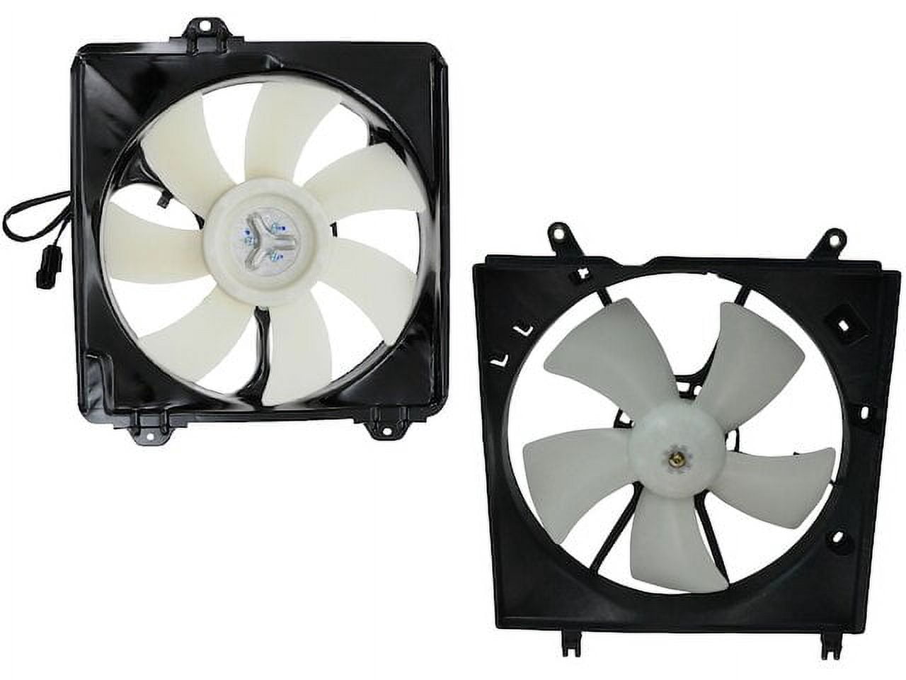 Rav4 Radiator Fans Radiator Fan and Condenser Fan Kit 2 Piece Set - Compatible with 2001 ...