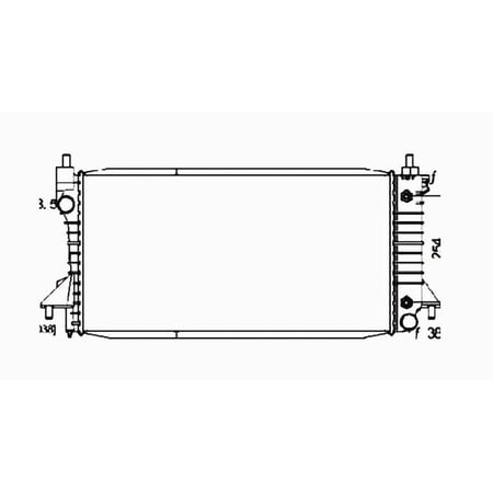 Radiator Fits 2000 Ford Taurus