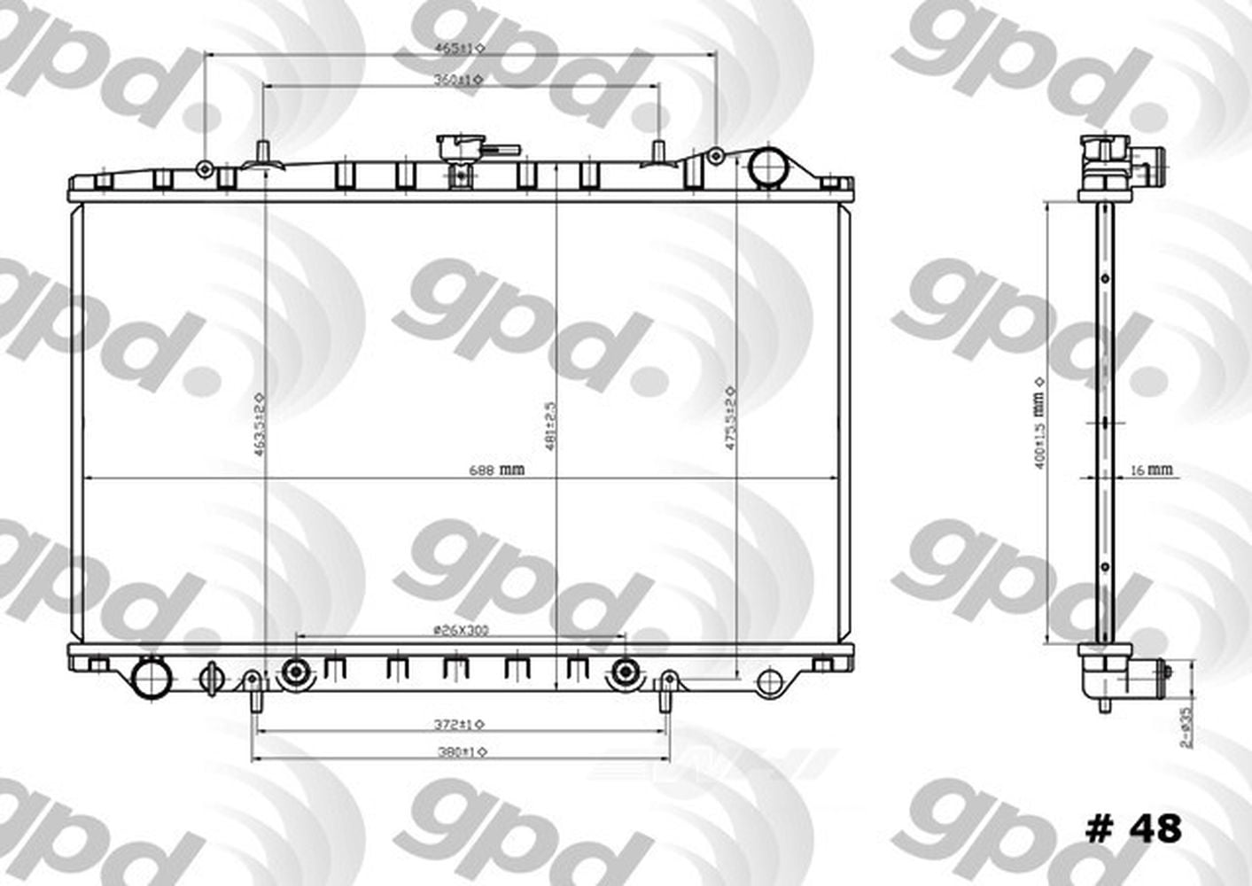 Radiator Fits select: 1989-1994 NISSAN MAXIMA