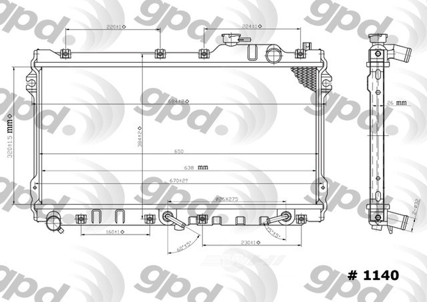 Radiator Fits select: 1990-1997 MAZDA MX-5 MIATA