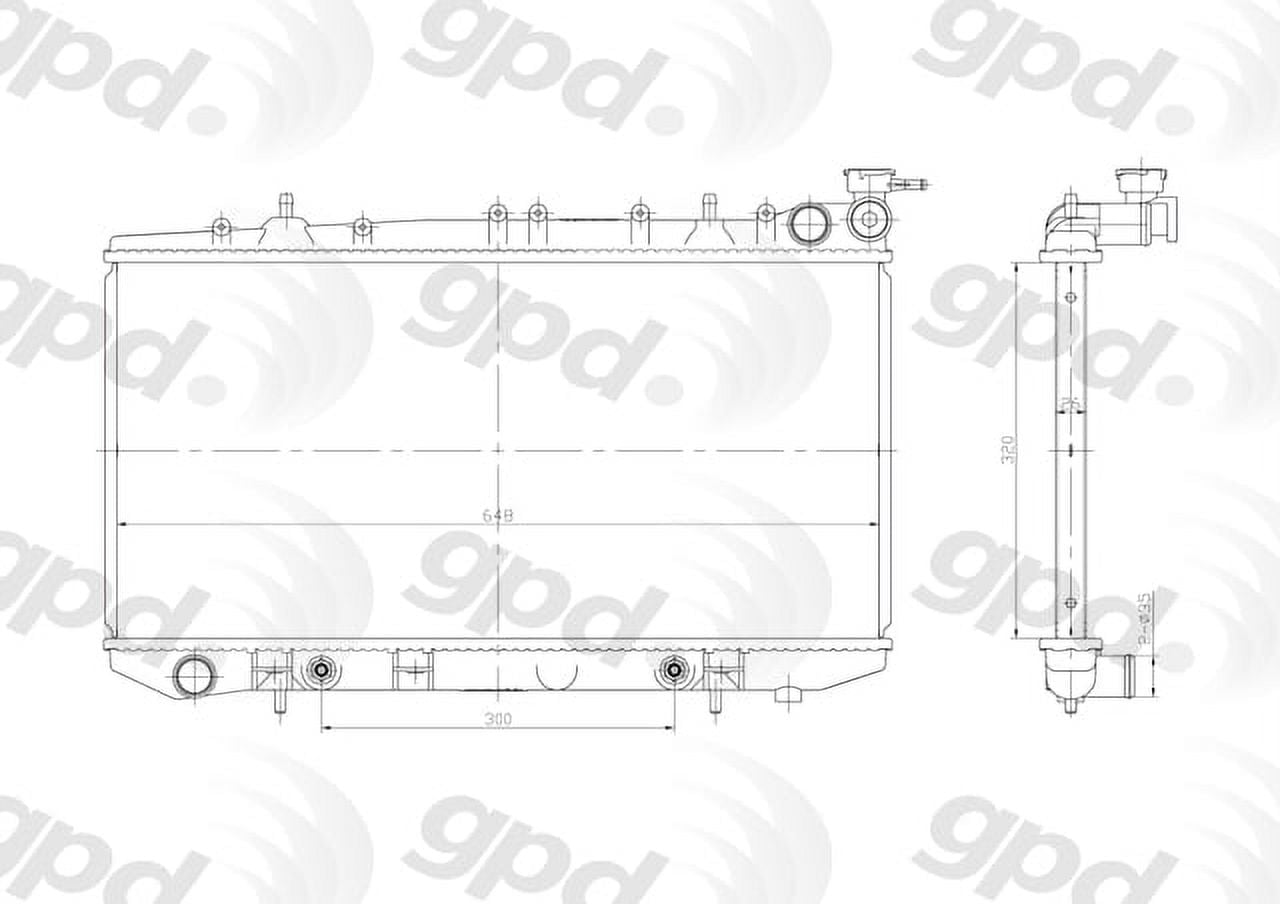 Radiator Fits select: 1991-1999 NISSAN SENTRA