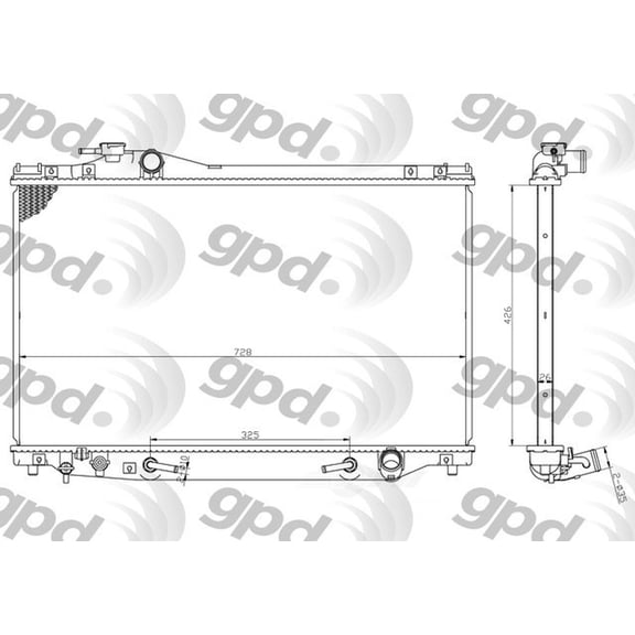 Radiator Fits select: 1992-1996 LEXUS SC