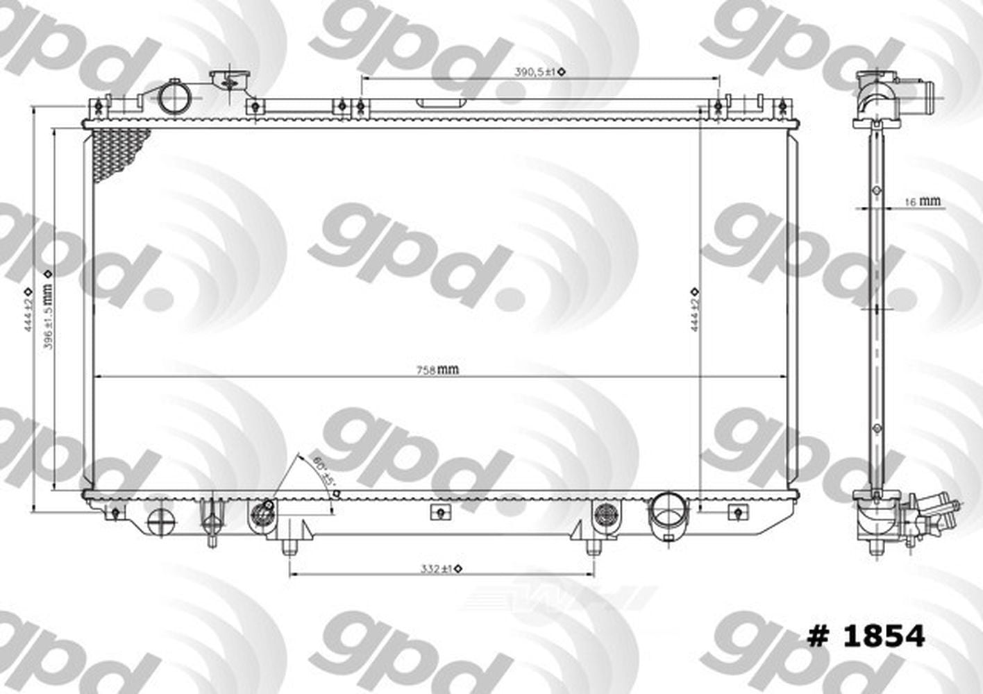 Radiator Fits select: 1993-1997 LEXUS GS