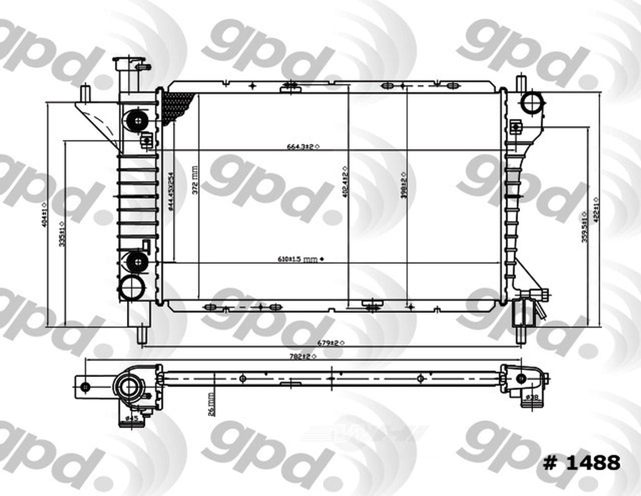 Radiator Fits select: 1994-1996 FORD MUSTANG