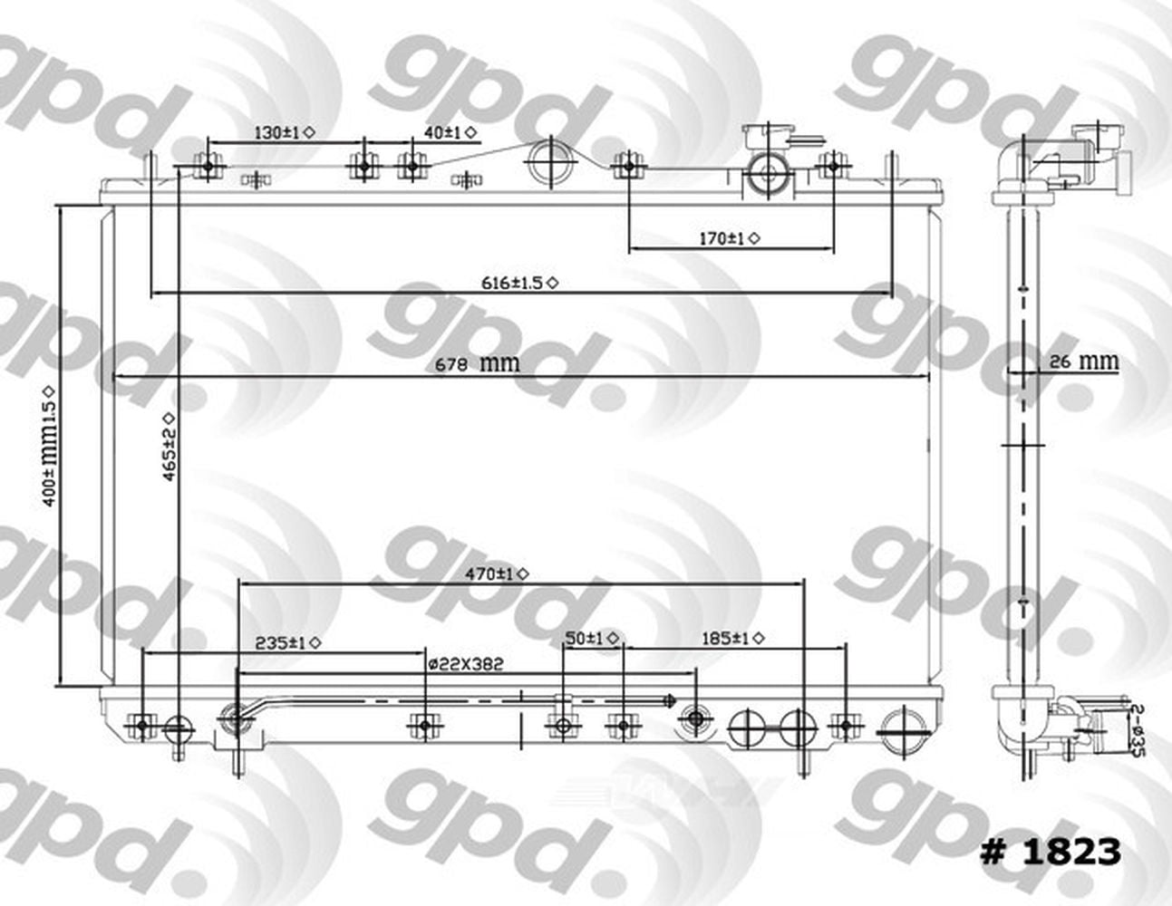 Radiator Fits select: 1995-1998 HYUNDAI SONATA