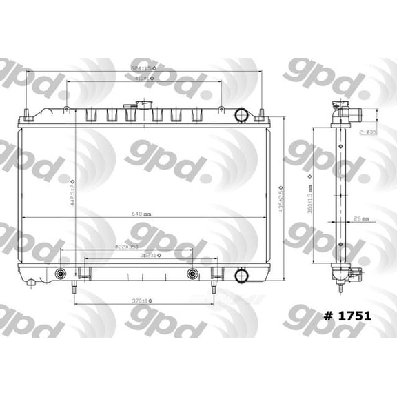 Radiator Fits select: 1995-1998 NISSAN 240SX, 1998 NISSAN 200SX