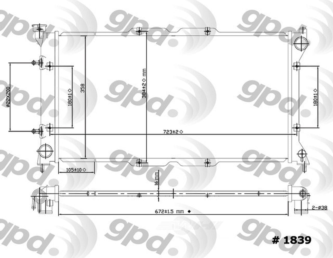 Radiator Fits select: 1995-1999 SUBARU LEGACY