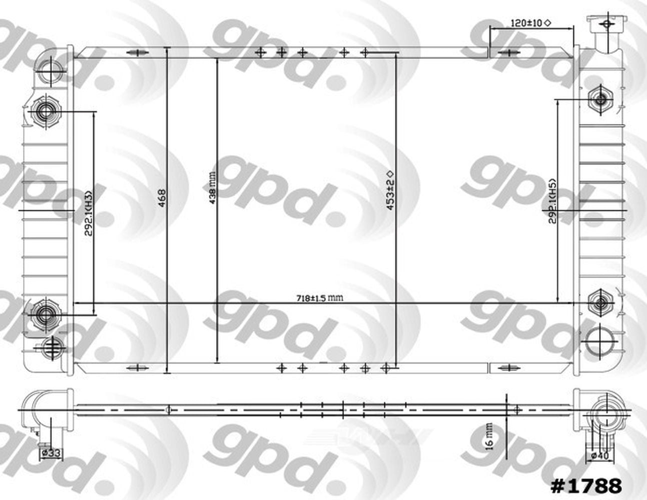 Radiator Fits select: 1996-1998 CHEVROLET GMT-400, 1996-1998 GMC SIERRA ...