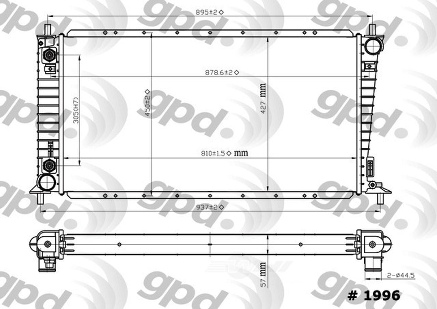 Radiator Fits select: 1997-1998,2004 FORD F150