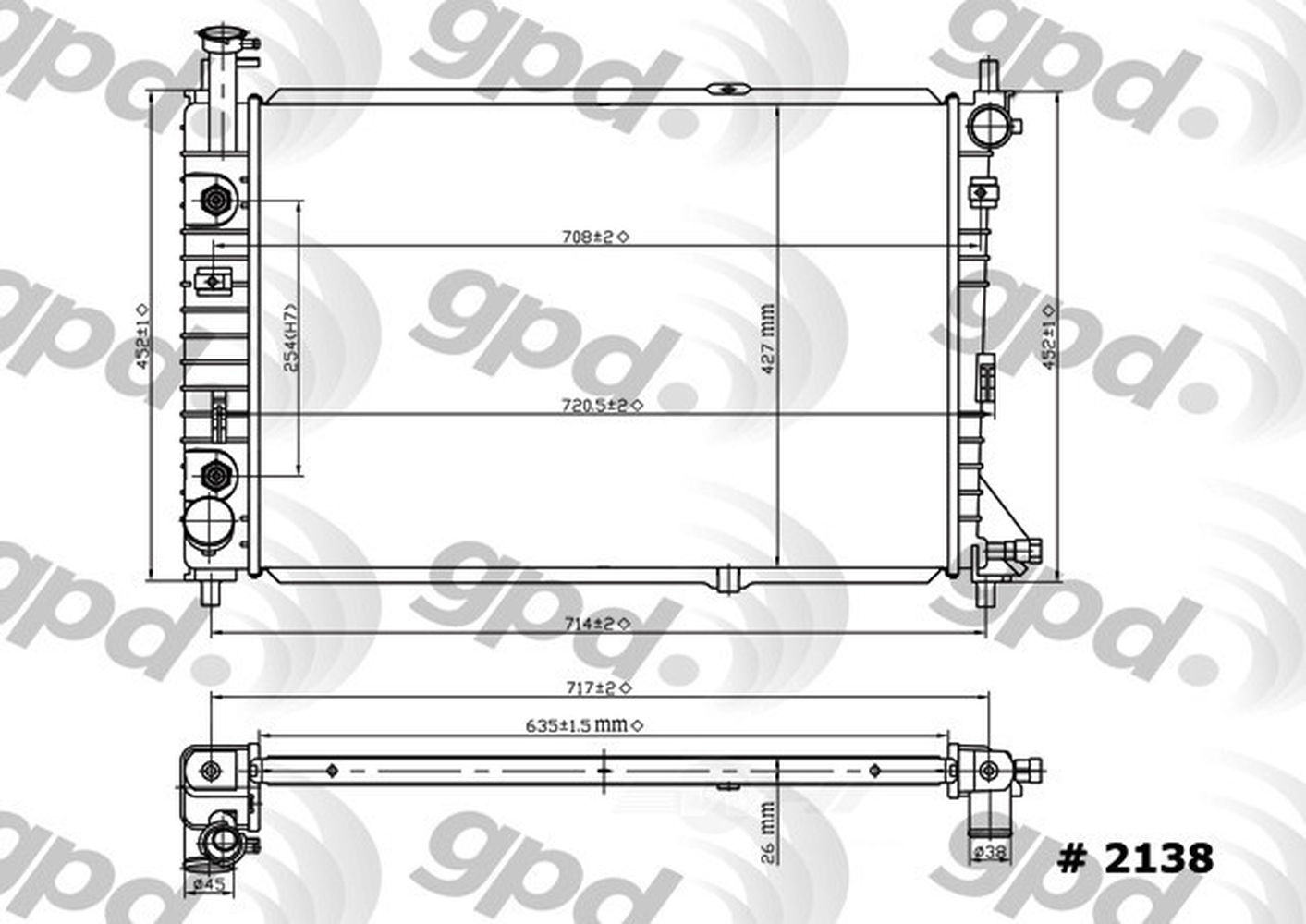 Radiator Fits select: 1997-2004 FORD MUSTANG