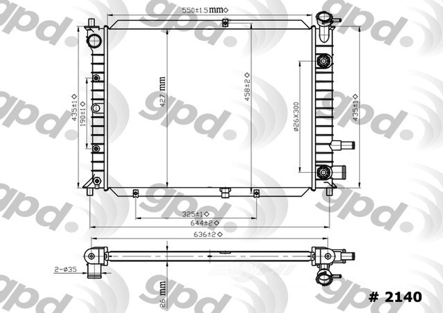 Radiator Fits select: 1998-2003 FORD ESCORT