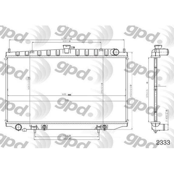 Radiator Fits select: 2000-2001 NISSAN ALTIMA