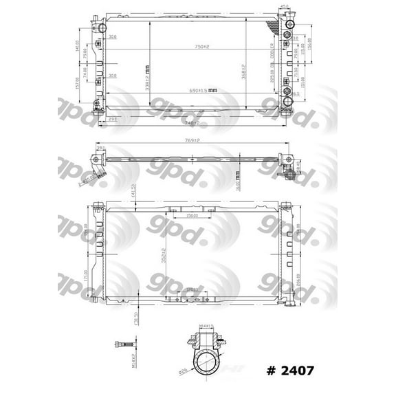 Radiator Fits select: 2000-2002 MAZDA 626