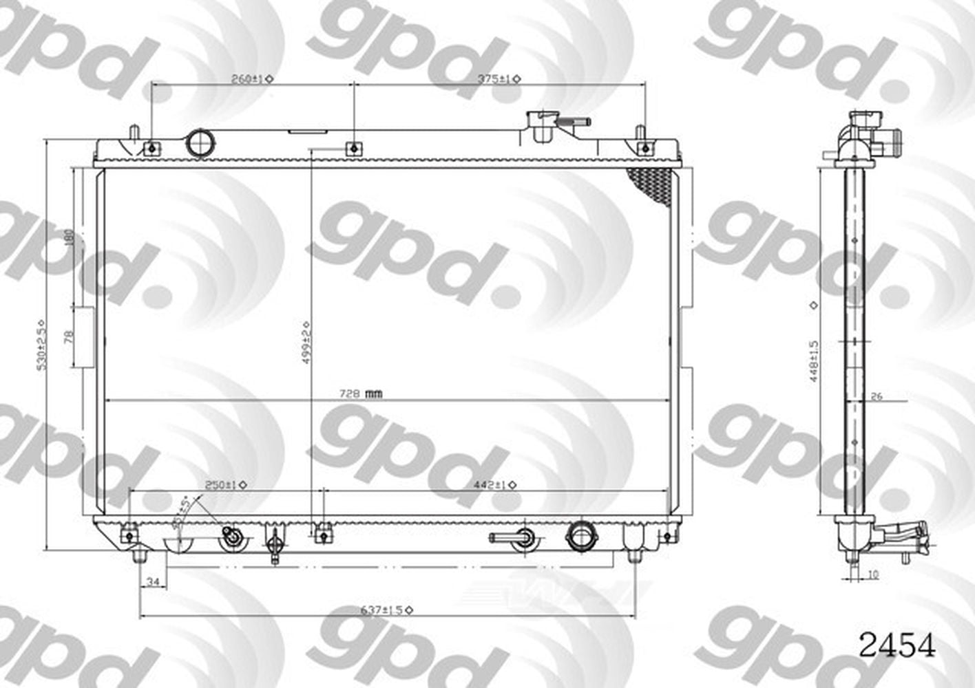 Radiator Fits select: 2001-2005 TOYOTA HIGHLANDER