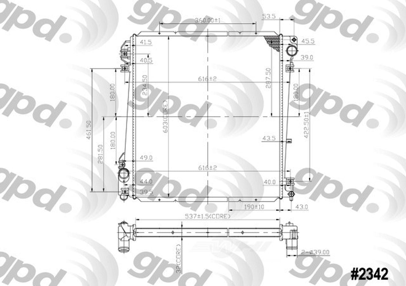 Radiator Fits select: 2002-2005 FORD EXPLORER, 2002-2005 MERCURY MOUNTAINEER