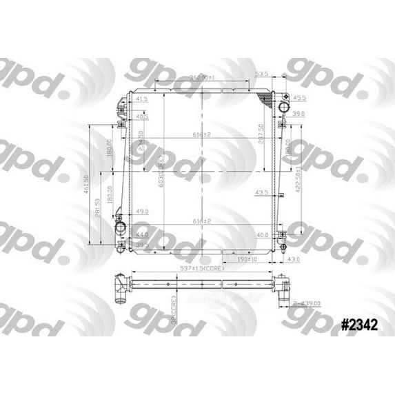 Radiator Fits select: 2002-2005 FORD EXPLORER, 2002-2005 MERCURY MOUNTAINEER