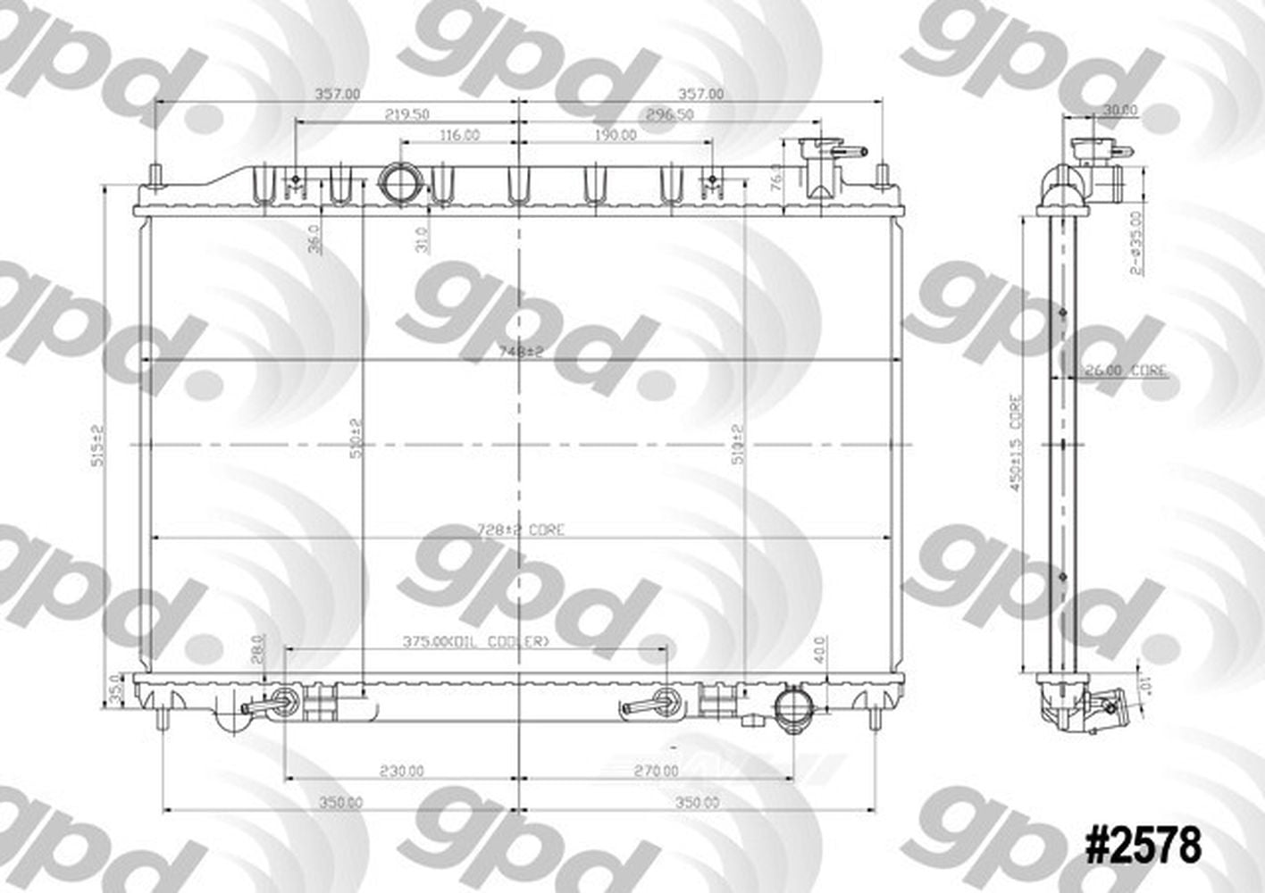 Radiator Fits select: 2003-2007 NISSAN MURANO