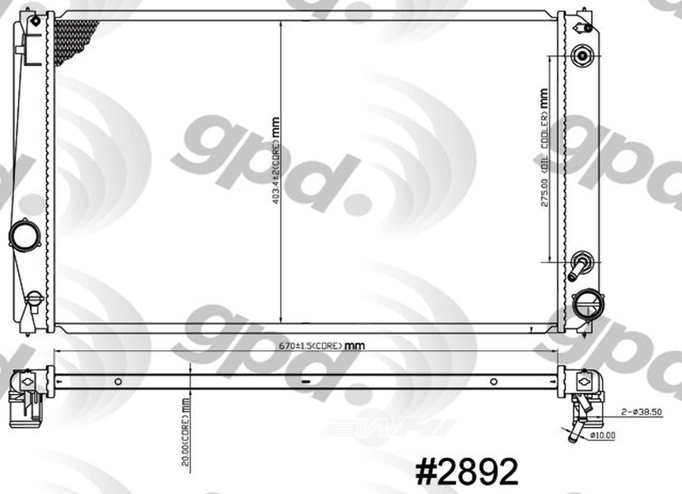 Radiator Fits select: 2006-2010,2012 TOYOTA RAV4