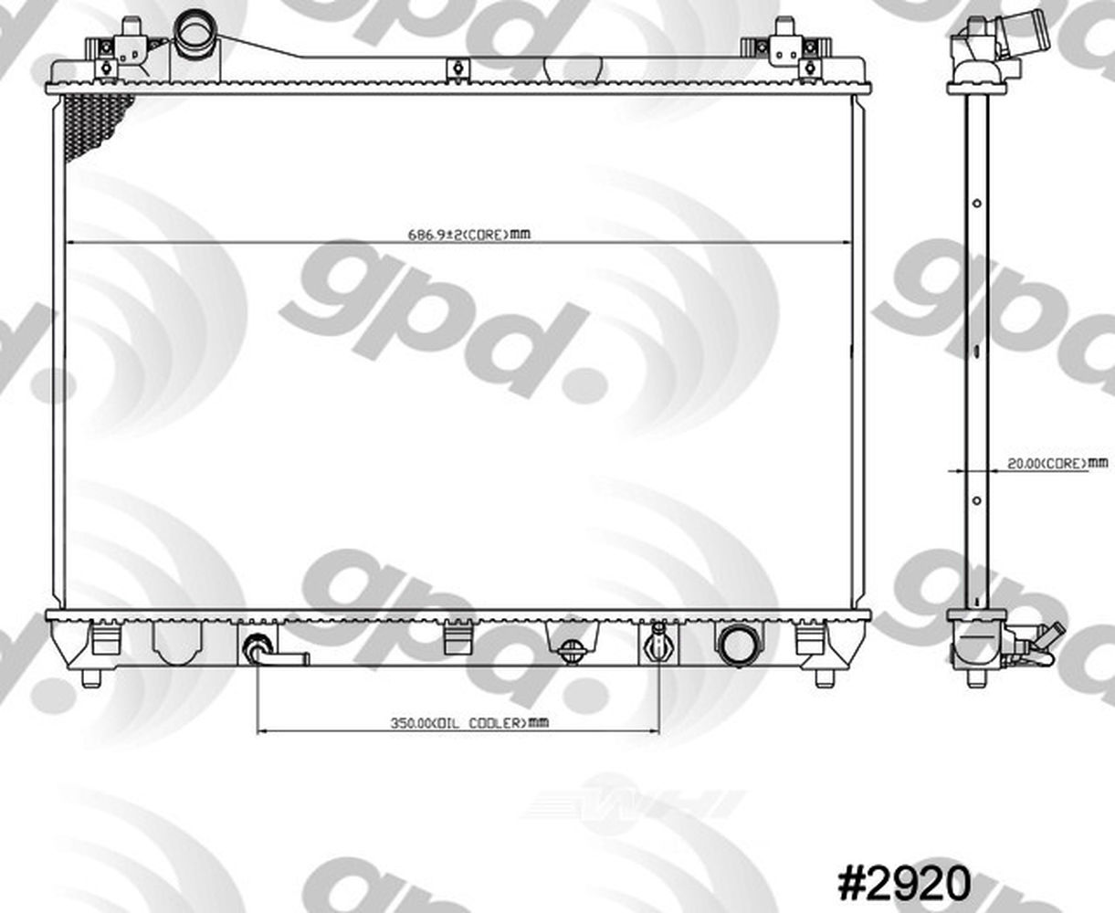 Radiator Fits select: 2006-2012 SUZUKI GRAND VITARA, 2006 SUZUKI XL7
