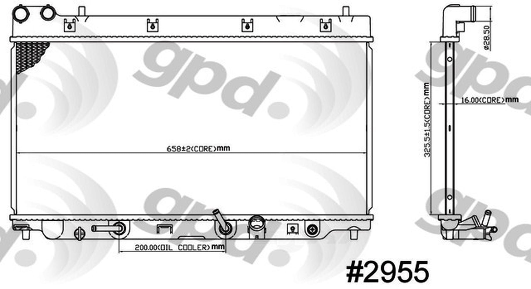 Radiator Fits select: 2007-2008 HONDA FIT