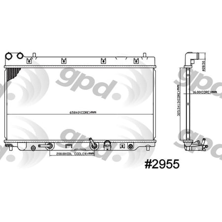 Radiator Fits select: 2007-2008 HONDA FIT