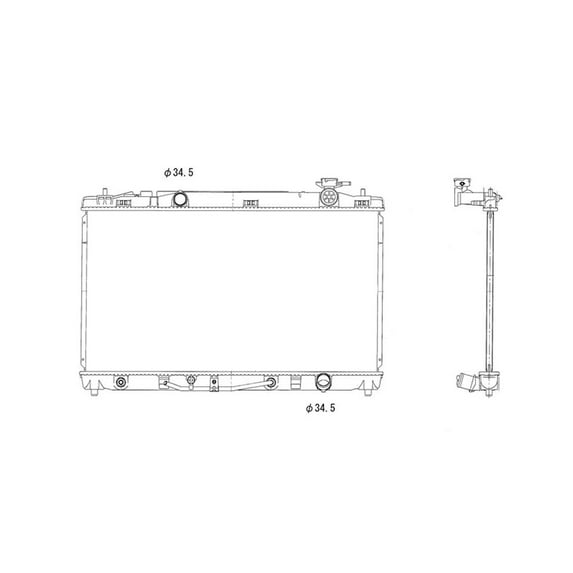 Radiator Fits select: 2007-2009 TOYOTA CAMRY