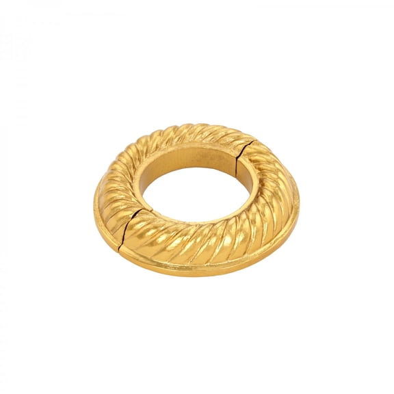 Radiator Flange Brass Le Cruller 1-1/4" (IPS) pipe flange: 1-3/4" inside diameter; 3-1/8" outside diameter
