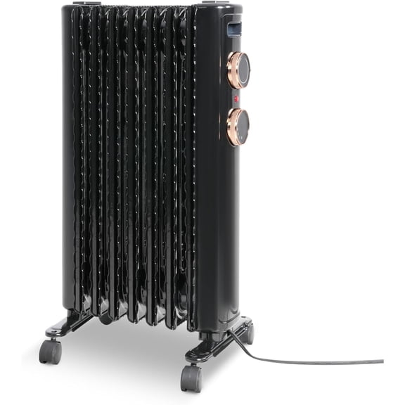Radiator Heater with 3 Heating Modes, 500-1500W Adjustable Thermostat, Universal Wheels, Portable for Bedroom Home Office Indoor Use