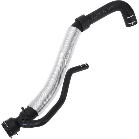 Radiator Hose Heater Hose No.5N0121157F for Volkswagen Tiguan 2015-2018 Silver Tone,Black Rubber 1 Pc Coolant Pipe Good Sealing