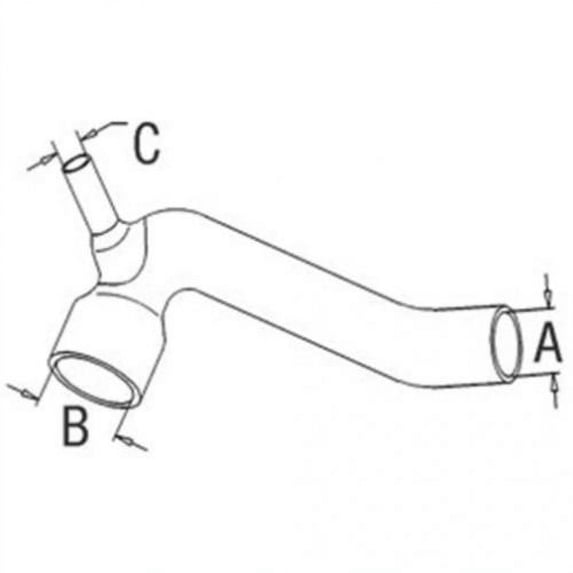 Radiator Hose - Lower fits Massey Ferguson 399 3596194M1