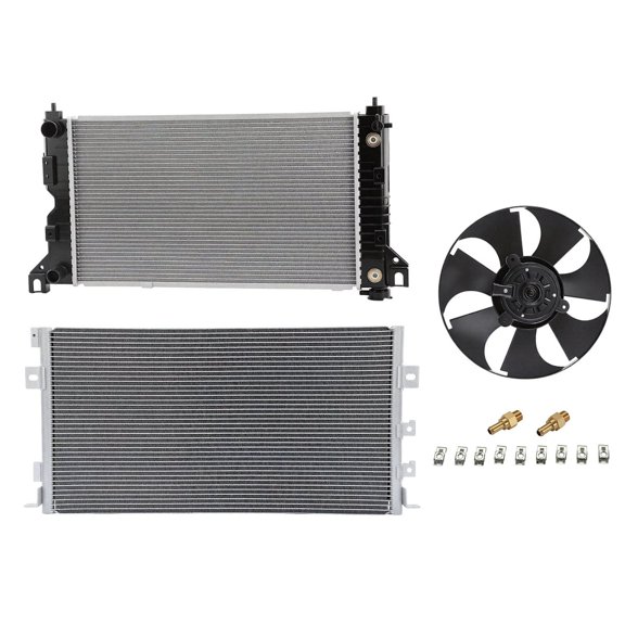 Radiator KIT Compatible: Dodge Grand Caravan 1996-2000, Chrysler Town & Country, Caravan, Plymouth Grand Voyager