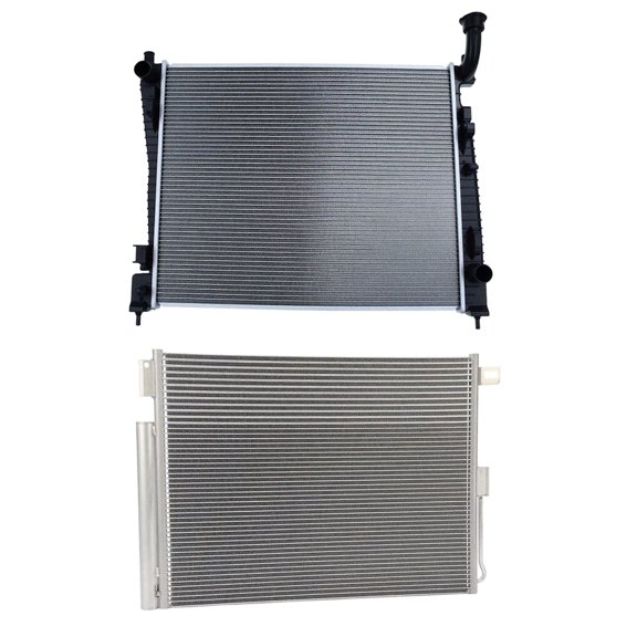 Radiator KIT Compatible: Jeep Grand Cherokee 2011-2021, Dodge Durango 2011-2019 Front