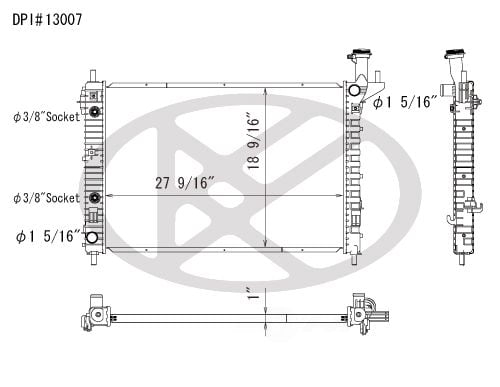 Koyorad A13007 Radiator
