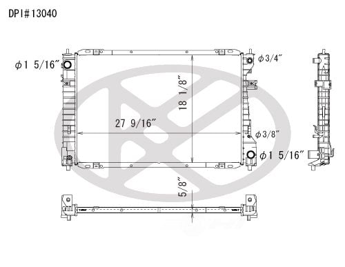 Koyorad A13040 Radiator