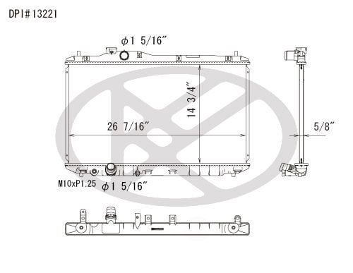 Radiator - Koyorad Fit/For 13221 Honda Civic Coupe 1.8/2.4 Liter Sedan Fits select: 2013-2015 ACURA ILX
