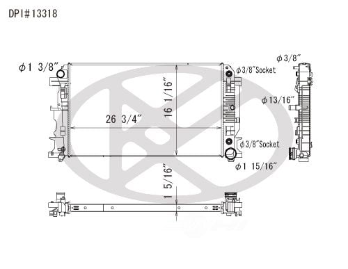 Koyorad A13318 Radiator