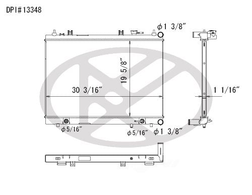 Radiator - Koyorad Fit/For 13348 13-19 Nissan Pathfinder, 13-13 JX35, 14-19 QX60, 14-17 QX60 Hybrid 3.5L V6 - Plastic Tank Aluminum Core, 1-Row Fits select: 2014-2019 INFINITI QX60