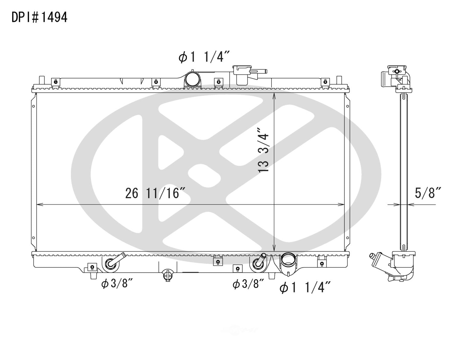 Radiator - Koyorad Fit/For 1494 94-97 Honda Accord, 97-99 Acura 2.2/2.3 CL, 97-01 Honda Prelude L4 - Plastic Tank Aluminum Core Fits select: 1997-1998 ACURA 3.0CL, 1999 ACURA 2.3CL