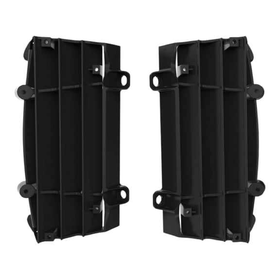 Polisport Radiator Louvers - Black Panels for Husqvarna (2016-2023) KTM (2016-2023) - OEM Fit, Durable Plastic, Enhanced Airflow, Easy Installation