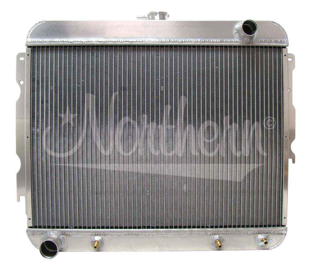 Muscle Car Inlet Radiator, Muscle Car Downflow, 25-3/8 in W x 22-1/2 in H x 3-1/8 in D ...