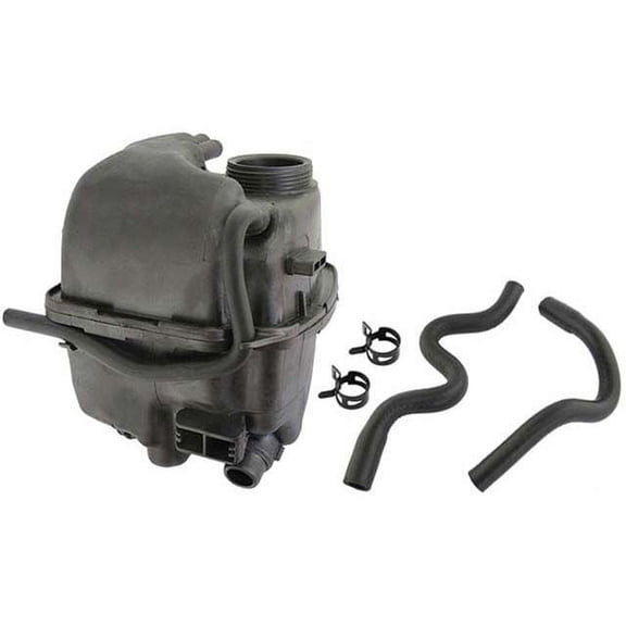 Radiator Overflow Expansion Tank with Hoses and Clamps - Compatible with 2006 - 2009 Saab 9-3 2.8L V6 2007 2008