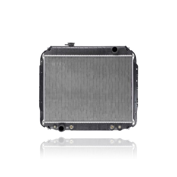 Radiator - Pacific Best Inc. Compatible/Replacement for '66-79 Ford Bronco F100/150/250 8Cy 5.0/5.8/5.9/6.4L AT/2WD (19.25in Core Height) 2-Row - D8TZ8005F