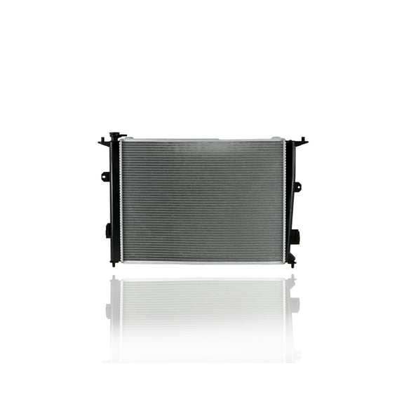 Radiator - Pacific Best Inc. Fit/For 13085 09-10 Hyundai Genesis Sedan 4.6L, 12-12 Genesis 4.6L, 12-14 Genesis 5.0L - With Transmission Oil Cooler, Plastic Tank Aluminum, 1-Row