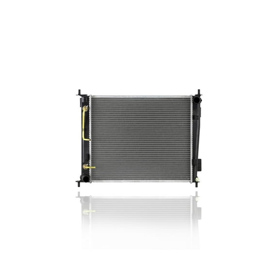 Radiator - Pacific Best Inc. Fit/For 13135 10-11 Kia Soul 1.6L 4Cy - Plastic Tank Aluminum Core, 1-Row, With Transmission Oil Cooler