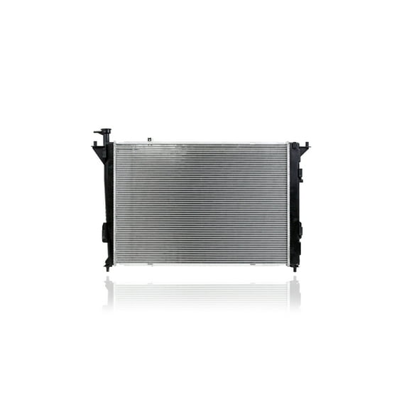 Radiator - Pacific Best Inc. Fit/For 13194 10-12 Hyundai Santa Fe Kia Sorento 3.5L - Plastic Tank, Aluminum Core