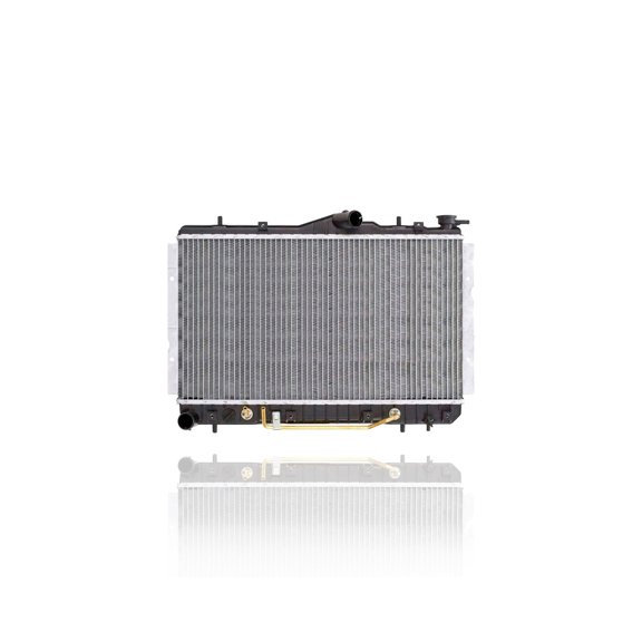 Radiator - Pacific Best Inc. Fit/For 1608 93-95 Hyundai Scoupe 4Cy 1.5L - Plastic Tank Aluminum Core