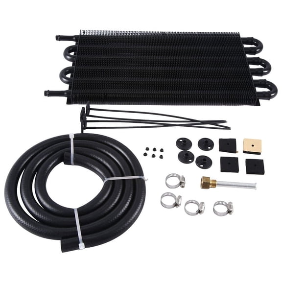 Radiator Radiator Condenser Water Tank Transmission Universal Black