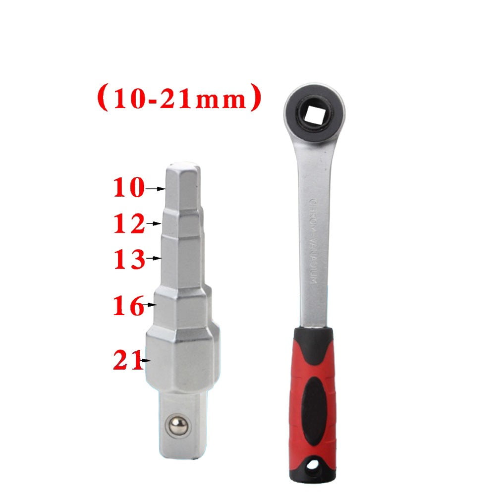 Radiator Ratchet Spanner Nipples Carbon Steel Stepped Wrench 1021mm
