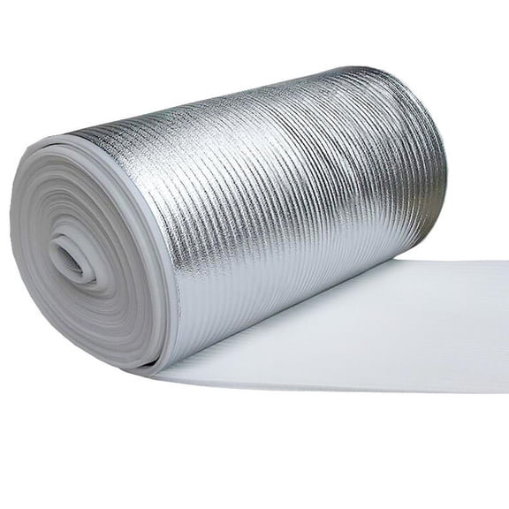 Radiator Reflective Insulation Film 5M or 10M Roll PET Aluminized Foil for Energy Saving Wall and Window Thermal Barrier